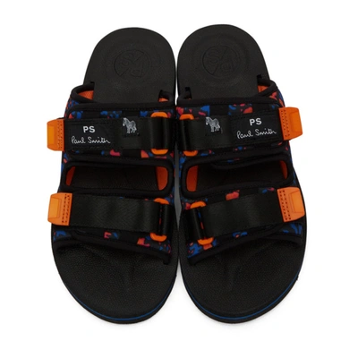 Shop Ps By Paul Smith Black Micah Sandals In Blk Td