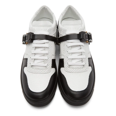 Shop Alyx White & Black Buckle Sneakers In White 14539945