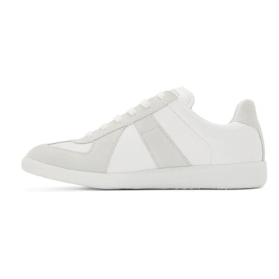 Shop Maison Margiela Off-white Replica Sneakers In 101 Raw