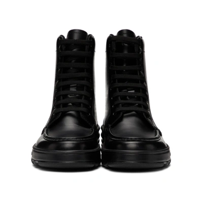 Shop Fendi Black 'forever ' Lace-up Boots In F18sx - Bla