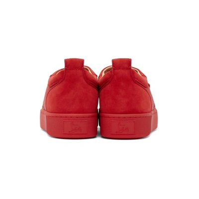 CHRISTIAN LOUBOUTIN 红色 HAPPYRUI 绒面革运动鞋