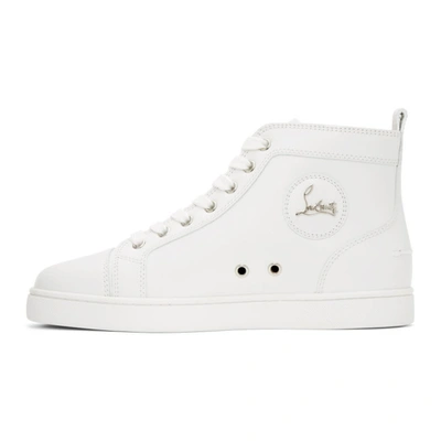 Christian Louboutin Men's Louis Leather High-top Sneakers In White |  ModeSens