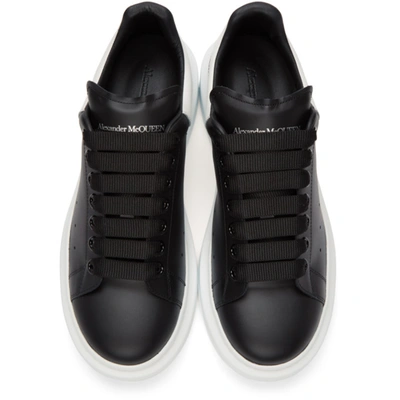 Shop Alexander Mcqueen Black & White Oversized Sneakers In Black/white