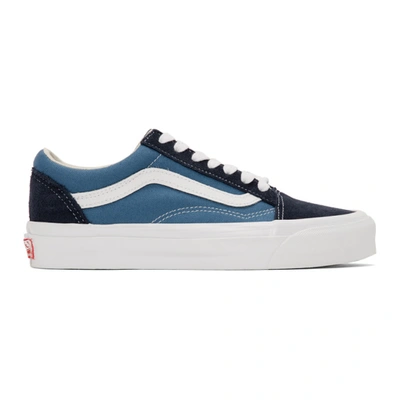 Shop Vans Navy Og Old Skool Lx Sneakers