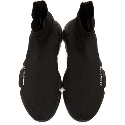 BALENCIAGA 黑色 SPEED 2.0 高帮运动鞋