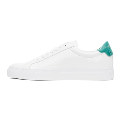 Shop Givenchy White & Green Urban Knots Sneaker In 148-white/a