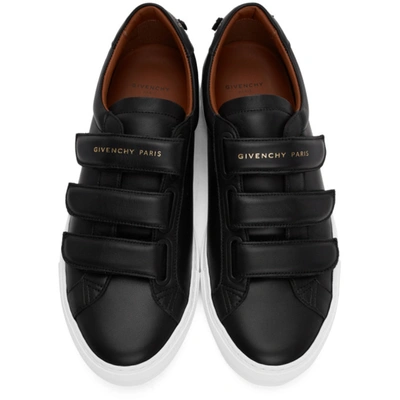 Shop Givenchy Black Velcro Urban Knots Sneakers In 001-black