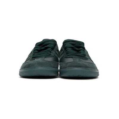 Shop Adidas Originals Green Jonah Hill Edition Samba Sneakers In Mineral Gre