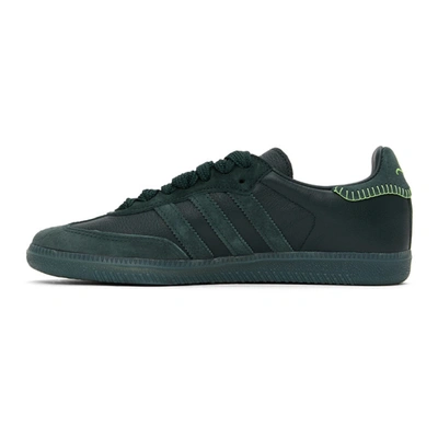 Shop Adidas Originals Green Jonah Hill Edition Samba Sneakers In Mineral Gre