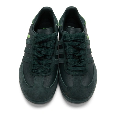 Shop Adidas Originals Green Jonah Hill Edition Samba Sneakers In Mineral Gre