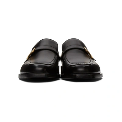 Shop Fendi Black 'forever ' Baguette Loafers In F0qa1 Black
