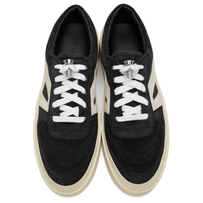 Shop Fear Of God Black And Grey Skate Low Suede Sneakers In Blk/grey002