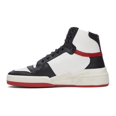 Shop Saint Laurent White & Red Sl 24 Sneakers In 9670 White