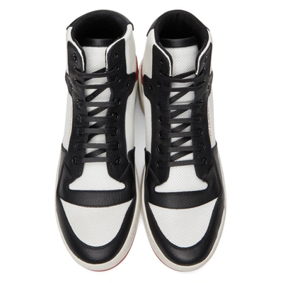 Shop Saint Laurent White & Red Sl 24 Sneakers In 9670 White