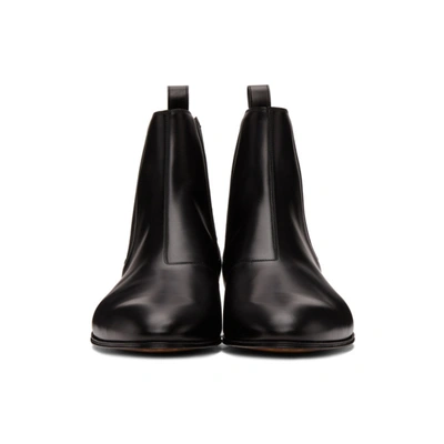 Shop Gucci Black Double G Chelsea Boots In 1000 Black