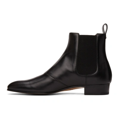 Shop Gucci Black Double G Chelsea Boots In 1000 Black