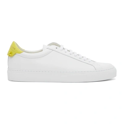 Shop Givenchy White & Yellow Urban Knots Sneakers In 111-white/y