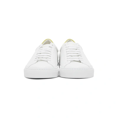 Shop Givenchy White & Yellow Urban Knots Sneakers In 111-white/y