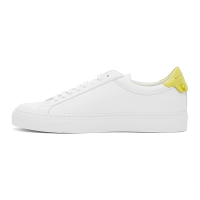 Shop Givenchy White & Yellow Urban Knots Sneakers In 111-white/y