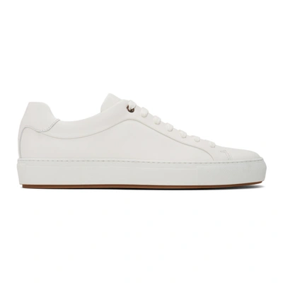 Shop Hugo Boss White Mirage Tennis Sneakers In 100 White