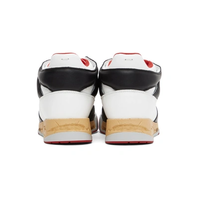 Shop Maison Margiela Red & White Ddstck Sneakers In Red/white/b