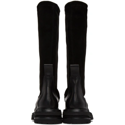 Shop Adyar Ssense Exclusive Black Suede Lancer High Boots