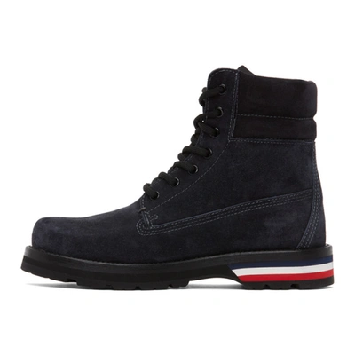 Shop Moncler Black Suede Vancouver Boots In 927 Black