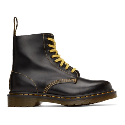 Shop Dr. Martens' Grey 1460 Pascal Boots In Drk Grey