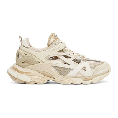 Shop Balenciaga Beige Track.2 Sneakers In 9710nude