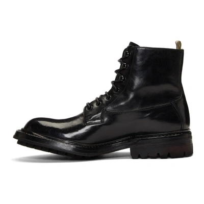 Shop Officine Creative Black Exeter 4 Boots