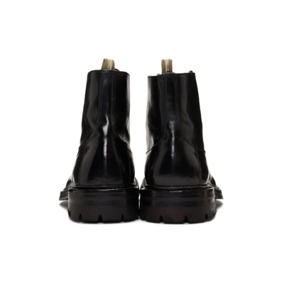 Shop Officine Creative Black Exeter 4 Boots