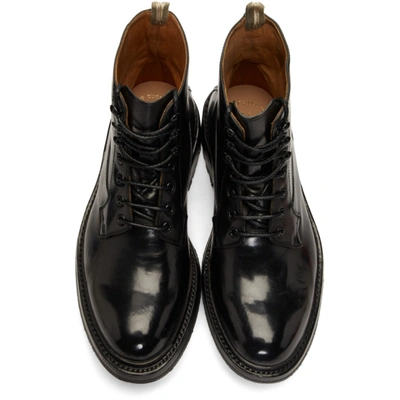 Shop Officine Creative Black Exeter 4 Boots