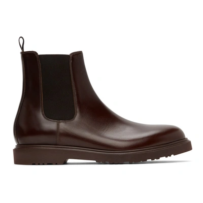 Shop Paul Smith Burgundy Lambert Chelsea Boots In 66 Choco