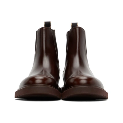 Shop Paul Smith Burgundy Lambert Chelsea Boots In 66 Choco