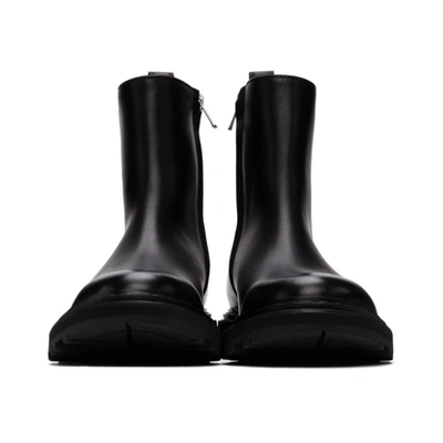 Shop Officine Creative Black Lydon 6 Boots In Nero 1000