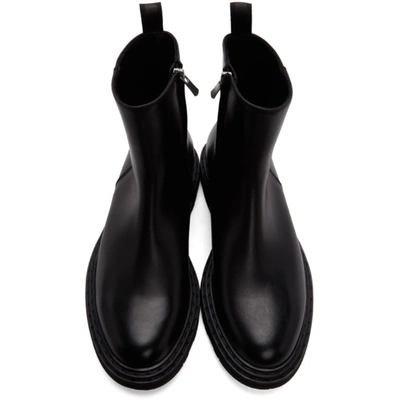 Shop Officine Creative Black Lydon 6 Boots In Nero 1000