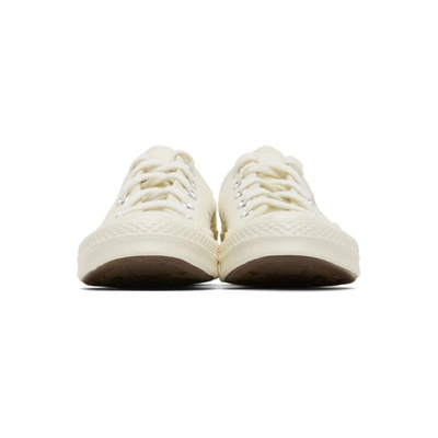 Shop Comme Des Garçons Play Off-white Converse Edition Half Heart Chuck 70 Low Sneakers