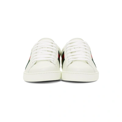 GUCCI WHITE BEE NEW ACE SNEAKERS 