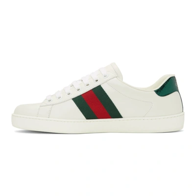 Gucci Men's New Ace Embroidered Low-top Sneakers In Bianco