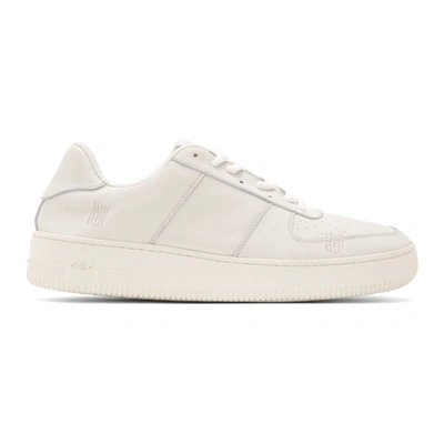Shop 424 Off-white Distressed Sneakers