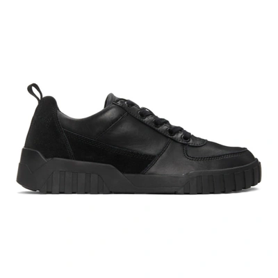 Shop Diesel Black S-rua Low Sneakers In T8013 Blk