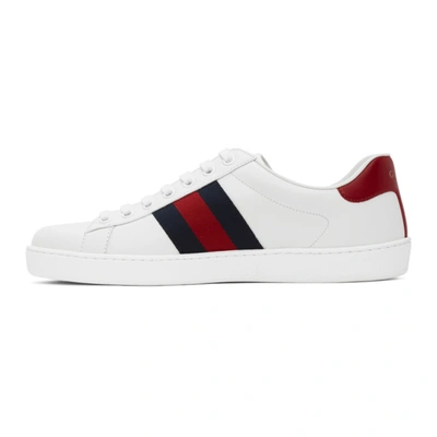 Shop Gucci White Cauliflower Ace Sneakers In 9113 White