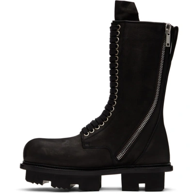 Shop Rick Owens Black Army Bozo Megatooth Boots In 99 Blk