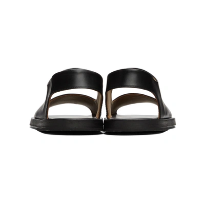 Shop Marsèll Black Sandello Sandals In 666 Nero