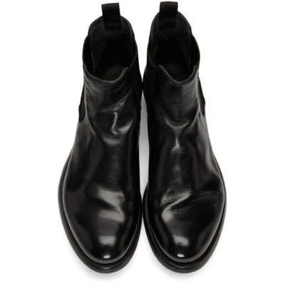 Shop Officine Creative Black Hive 007 Chelsea Boots