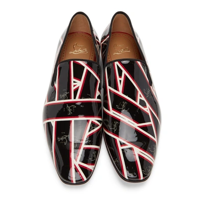 Shop Christian Louboutin Black Dandelion Loafers In M024 Multi