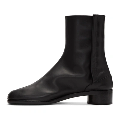 Shop Maison Margiela Black Tabi Boots In T8013 Black