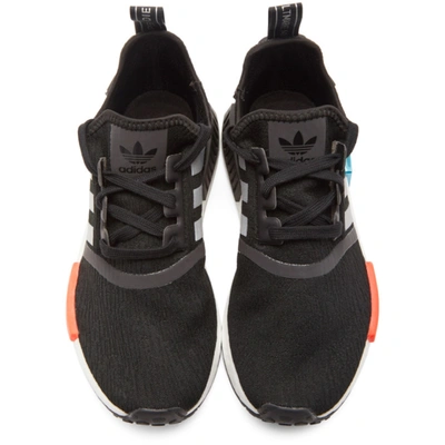 Shop Adidas Originals Black & Grey Nmd_r1 Sneakers In Black/grey