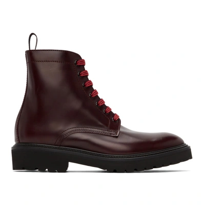 Paul Smith Farley Leather Boots In 28 Burgu | ModeSens