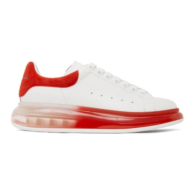 Indsprøjtning genert Ru Alexander Mcqueen White & Red Oversized Sneakers In 9676 Whtred | ModeSens